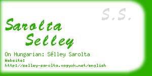 sarolta selley business card